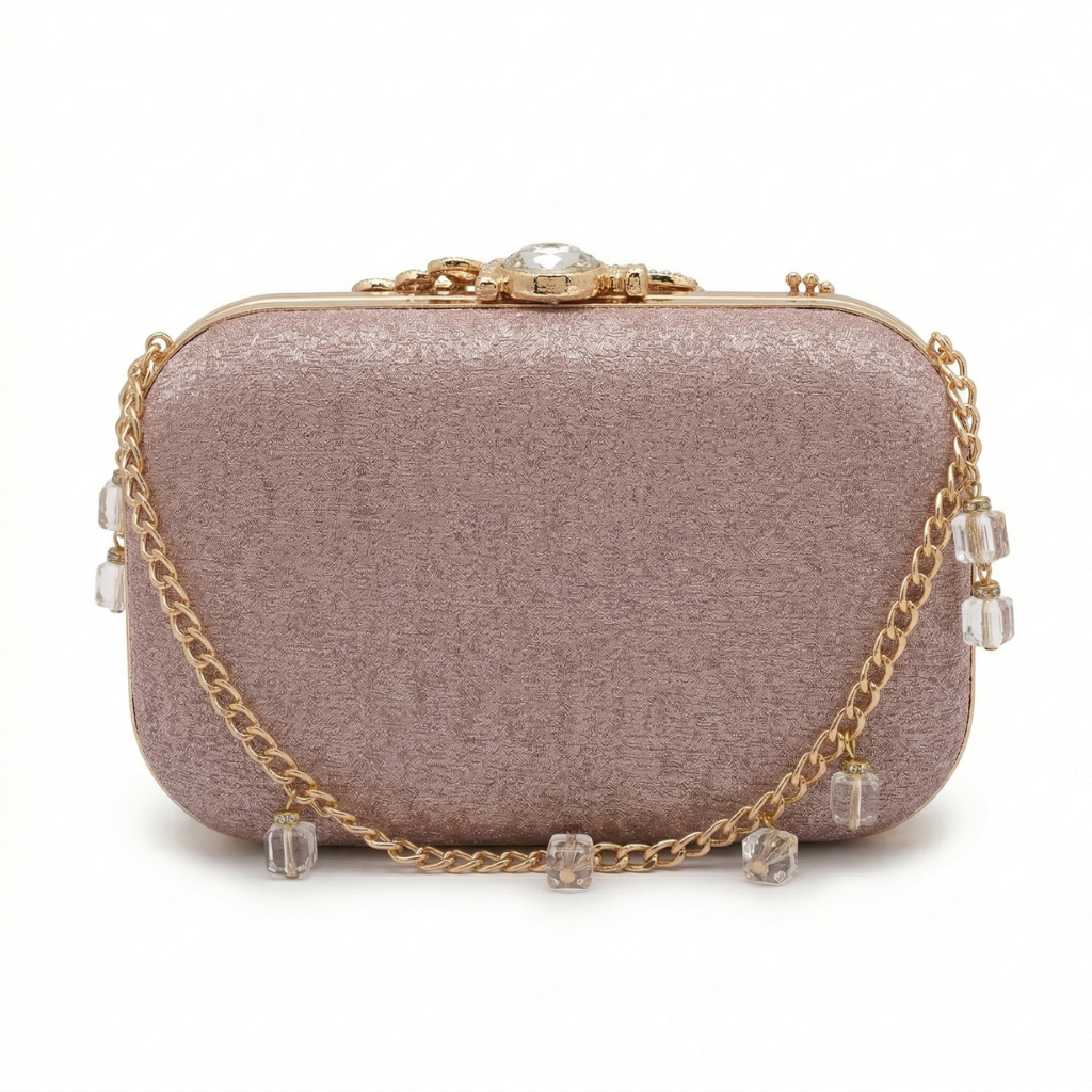 Pink Shimmer Clutch