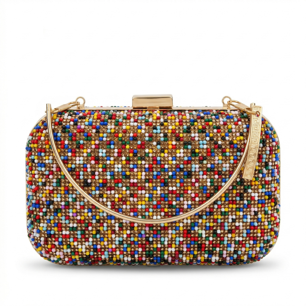 Midnight Rainbow Clutch