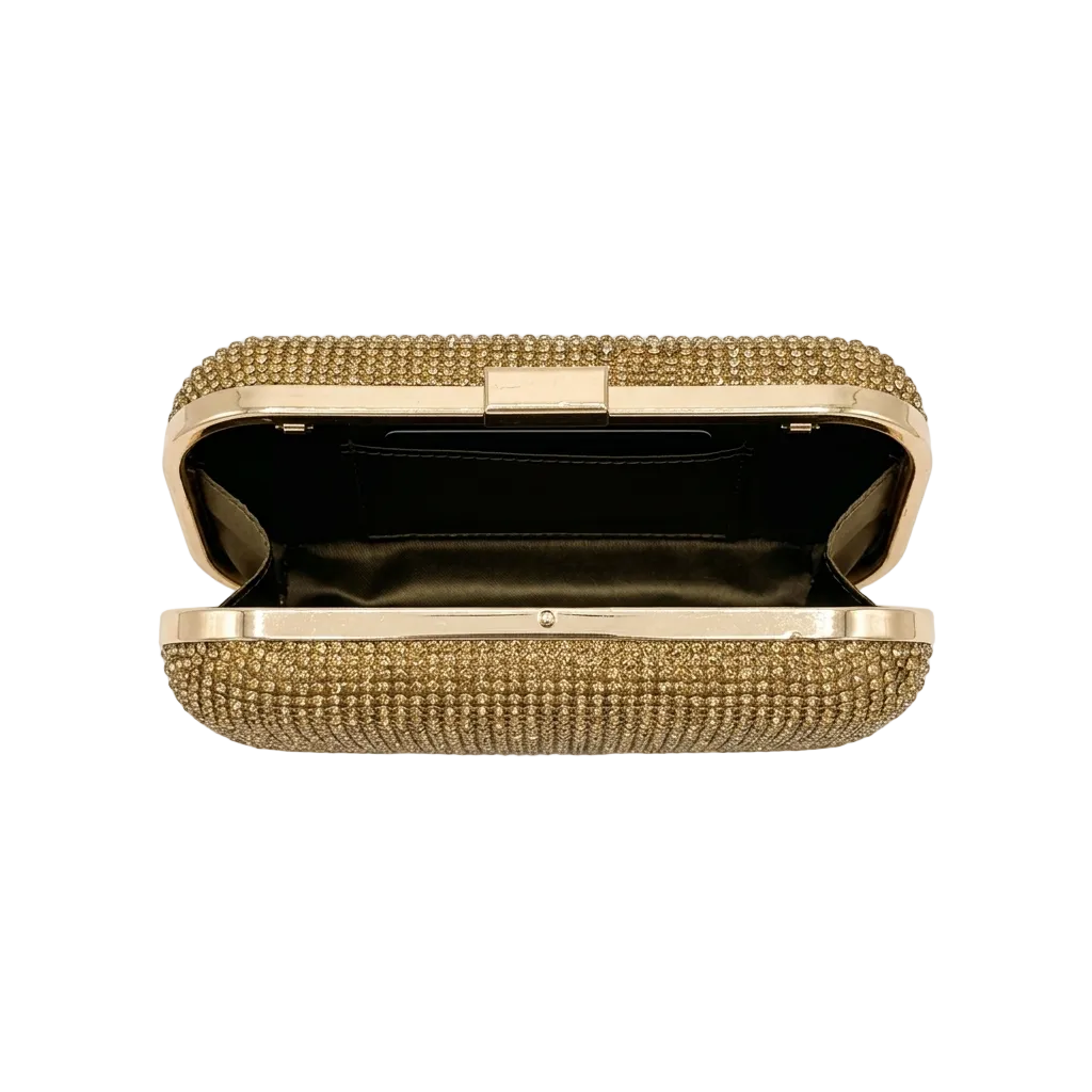 Gold Crystal Clutch