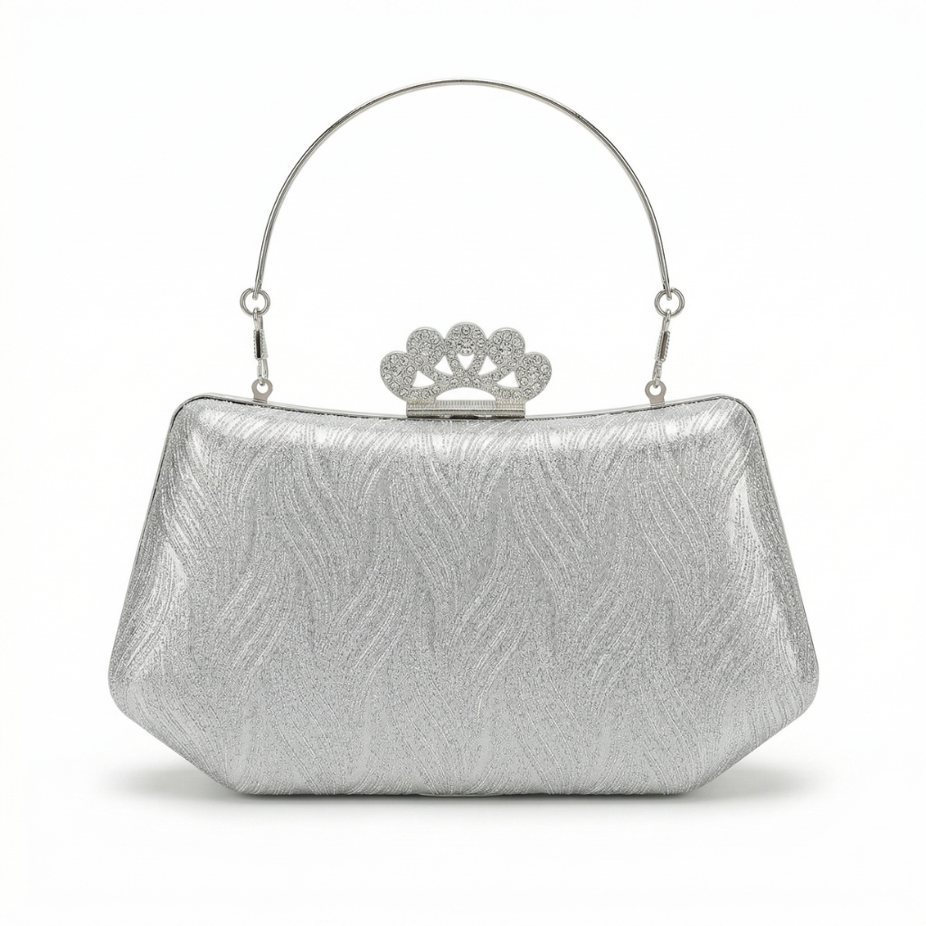 Confetti Mosaic Hand-Beaded Box Clutch – Vibrant Multi-Color Evening Bag with Gold Handle