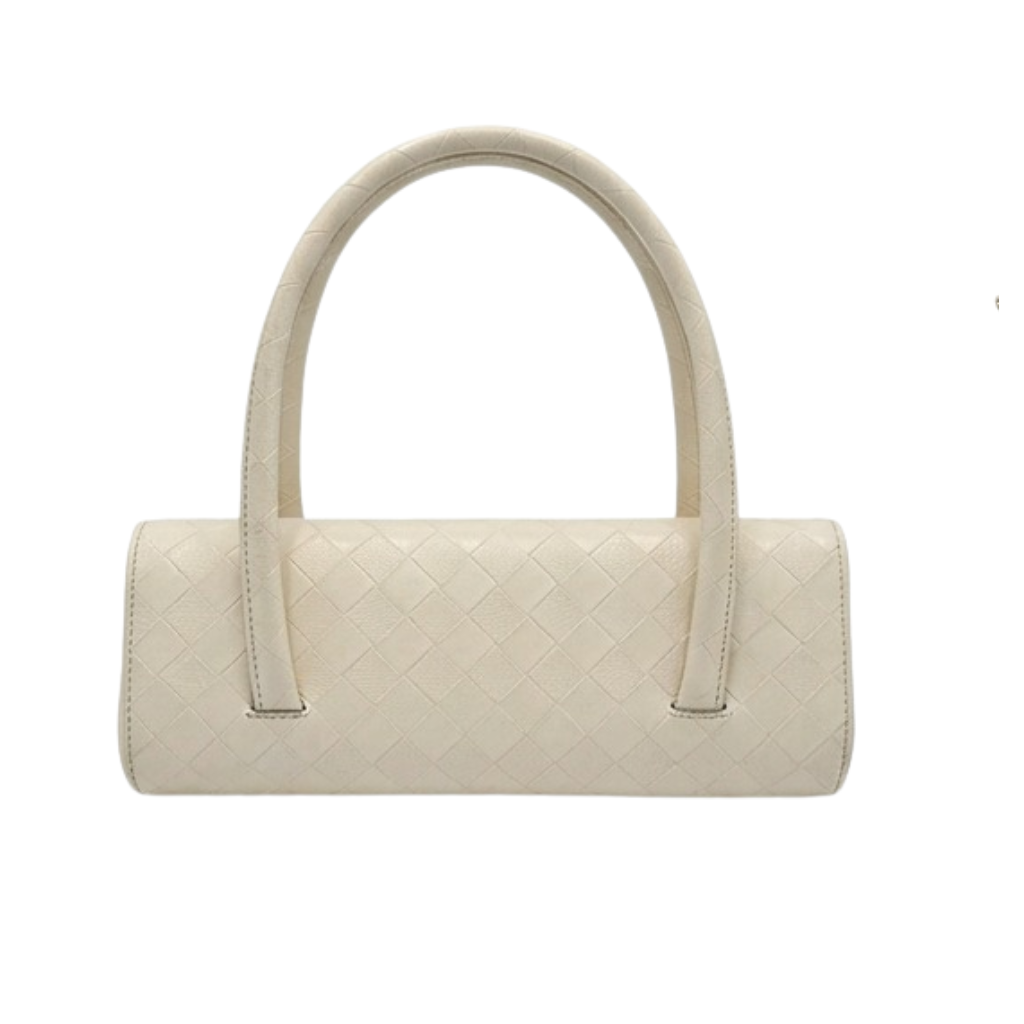 Cream Woven Baguette