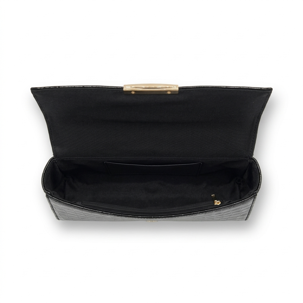 Black Glossy Clutch